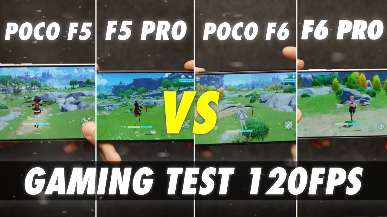 POCO F6 vs POCO F6 Pro vs POCO F5 vs Poco F5 Pro | Pruebas Juegos en 120fps y Benchmarks