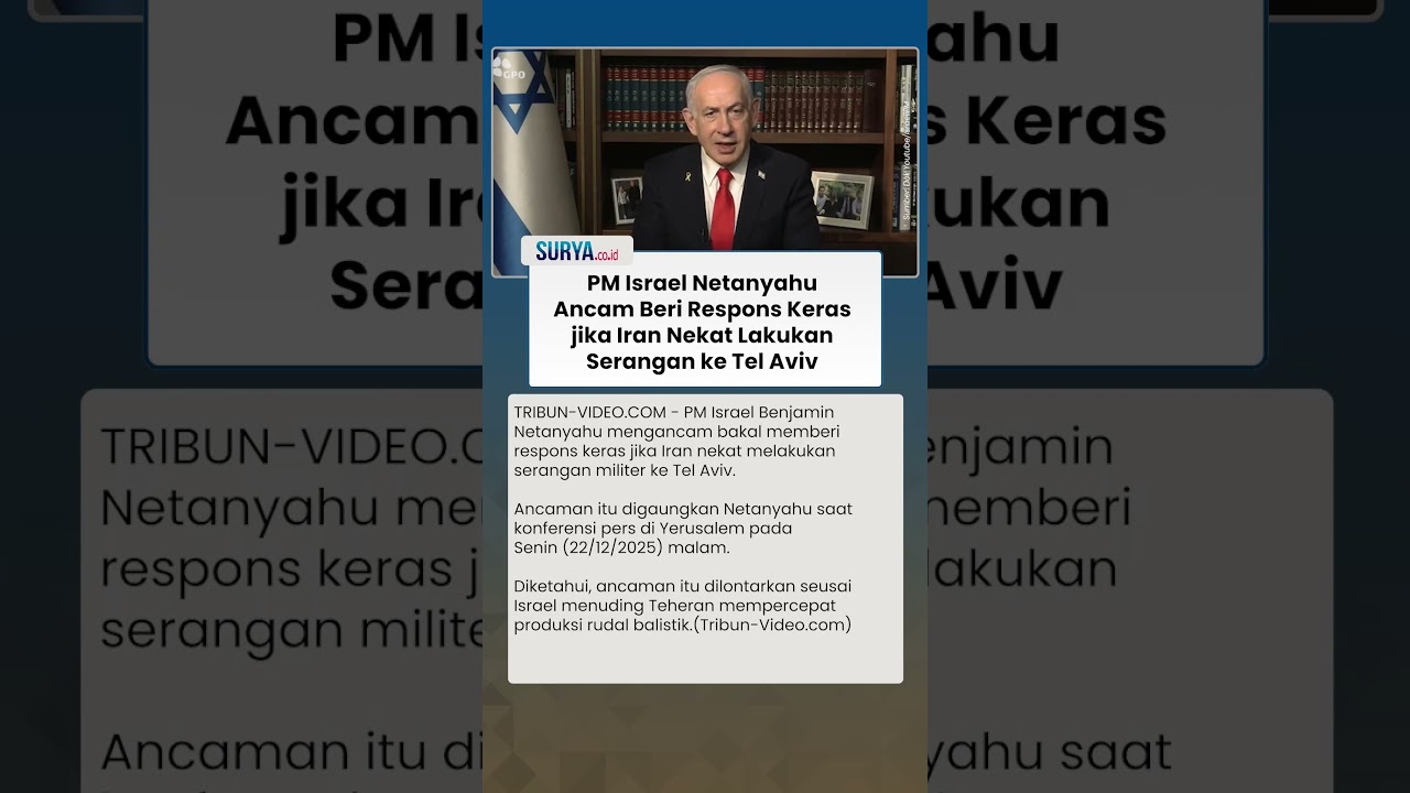 Ancaman PM Israel Netanyahu ke Iran, Siapkan Balasan Jika Iran Lancarkan Serangan ke Tel Aviv