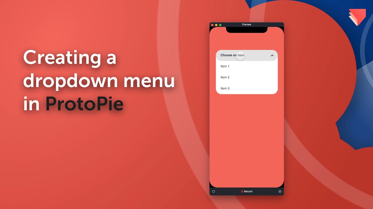 Creating a dropdown menu in ProtoPie