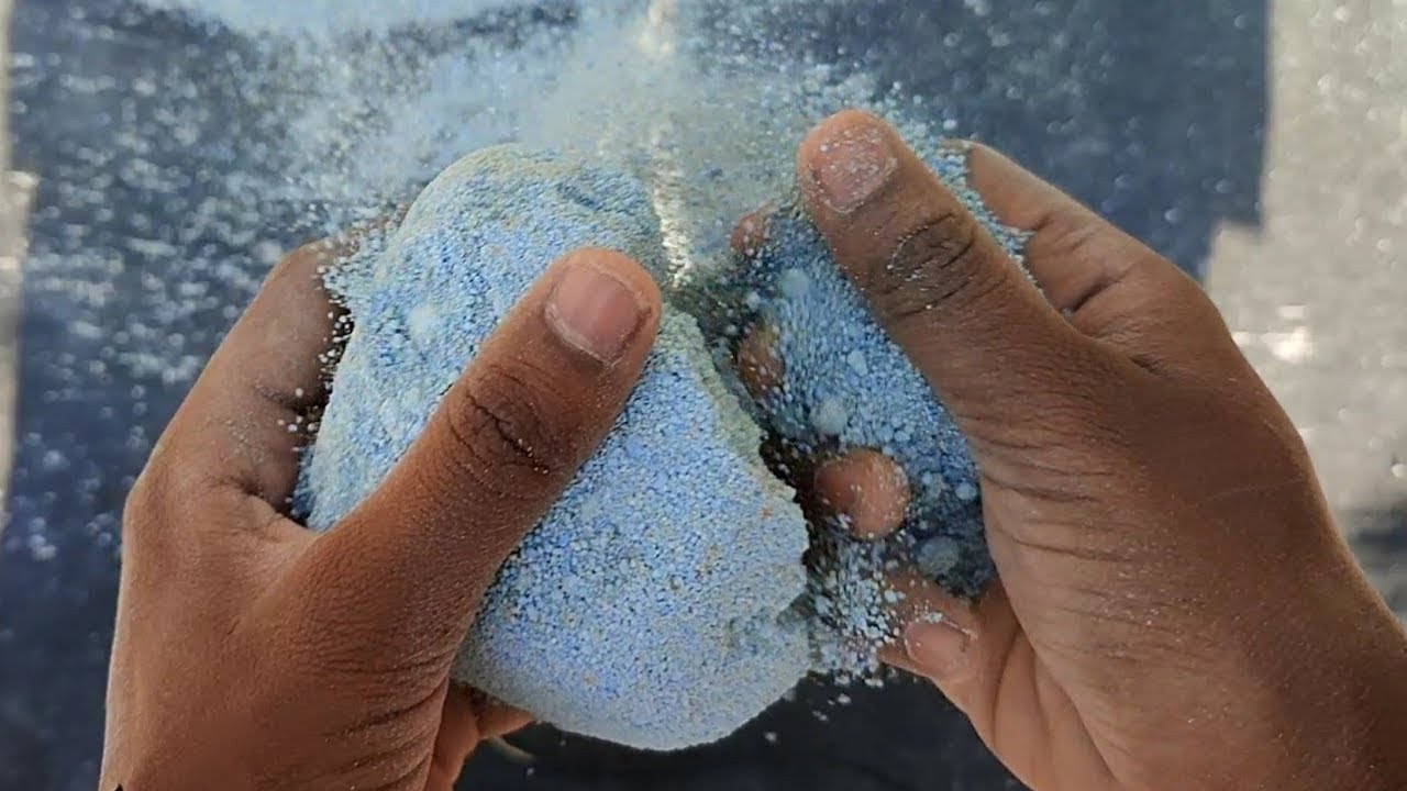 ASMR sand crumbling || Asmr gym chalk crushing || Reformed gym chalk crushing #gymchalkasmr