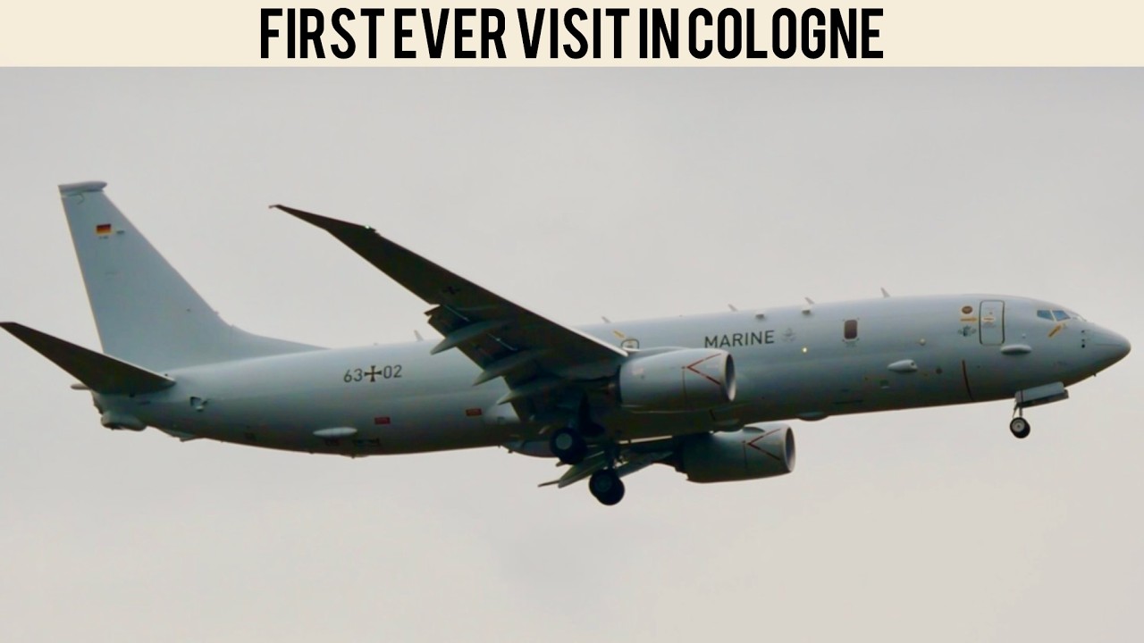 BRAND NEW P-8 Poseidon GO AROUND + MORE!  First EVER visit in COLOGNE [Germany Navy]