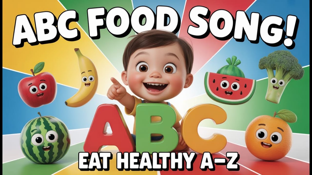 A–Z Alphabet Food Song | Fun Learning Song for Toddlers & Preschoolers