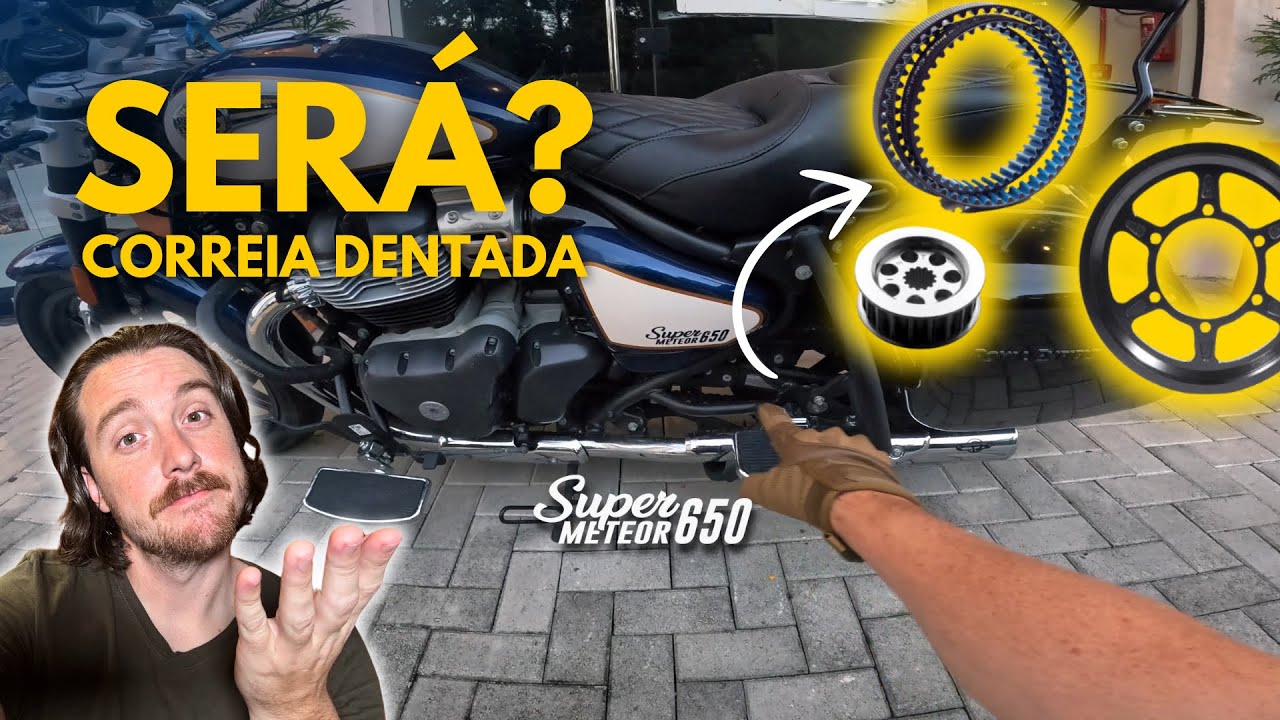 VOU TROCAR A RELAÇÃO DA MINHA SUPER METEOR 650? #royalenfieldbrasil  #supermeteor650 #meteor650