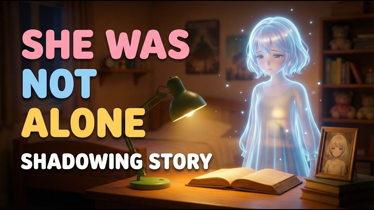 Shadowing English Story (A2–B1) | I Took a Selfie… and Someone Was Behind Me 👻