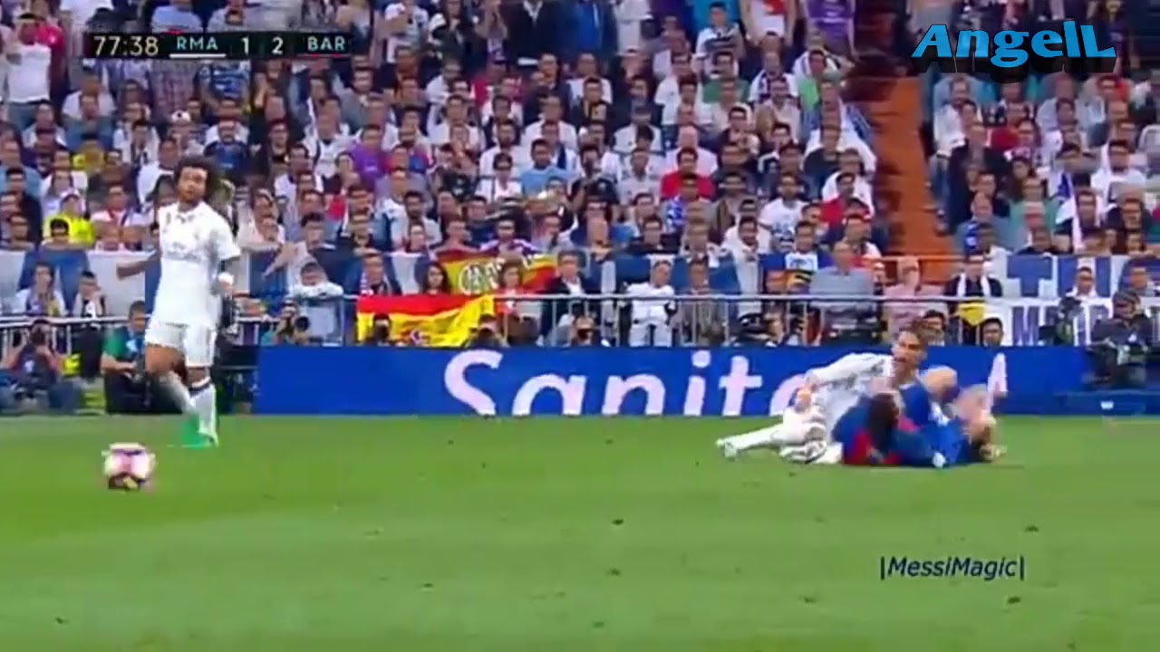 Messi VS Sergio Ramos , Pepe , Fabio Coentrao
