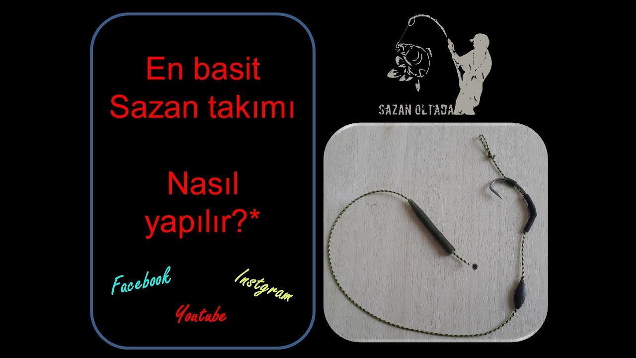 En basit sazan takımı Sazan olta takımı (dip) Boili-mısır yem *Çekiliş**