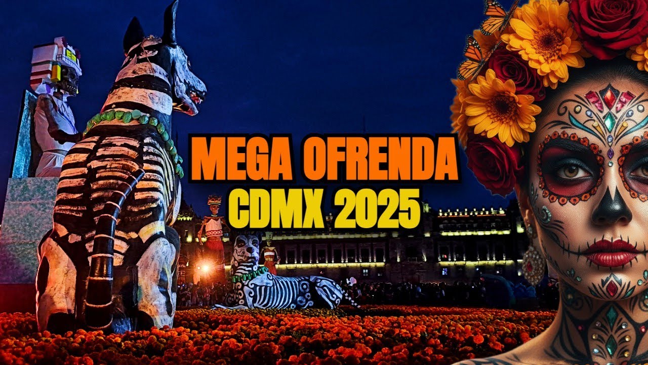 ¡UNA LOCURA! ASÍ FUE el ESPECTACULAR Desfile y MEGA OFRENDA de Día de Muertos 2025 (Zócalo CDMX) 🇲🇽