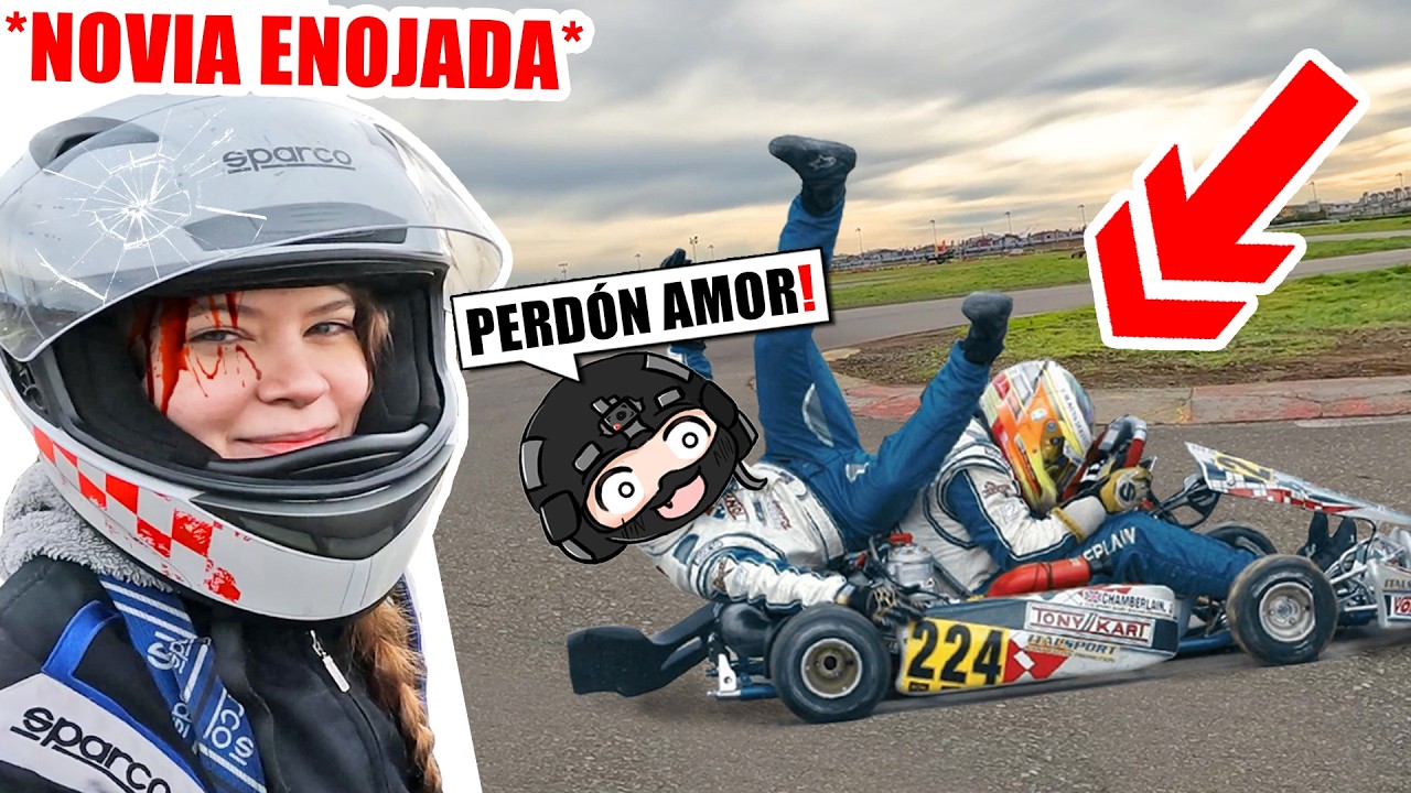 PROVOQUÉ un ACCIDENTE a mi NOVIA en KARTING❗️😱 ▬ Yio Airsoft