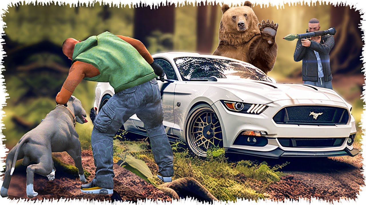 Джонни ұрланған мустангын тапты (GTA V)