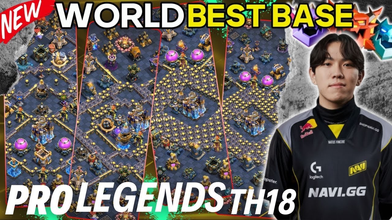 5800+TROFÉUS TH18 LEGEND LEAGUE BASE - Anti 3 Stars Bases NEW WAR / LEGEND PUSHING COC!