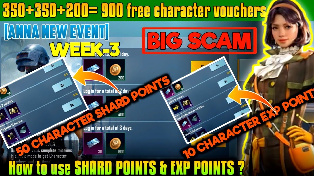 ANNA WEEK 3 EVENT | Free 900 Character Voucher | How to Use Character Shard & Exp | Free ANNA &bull;