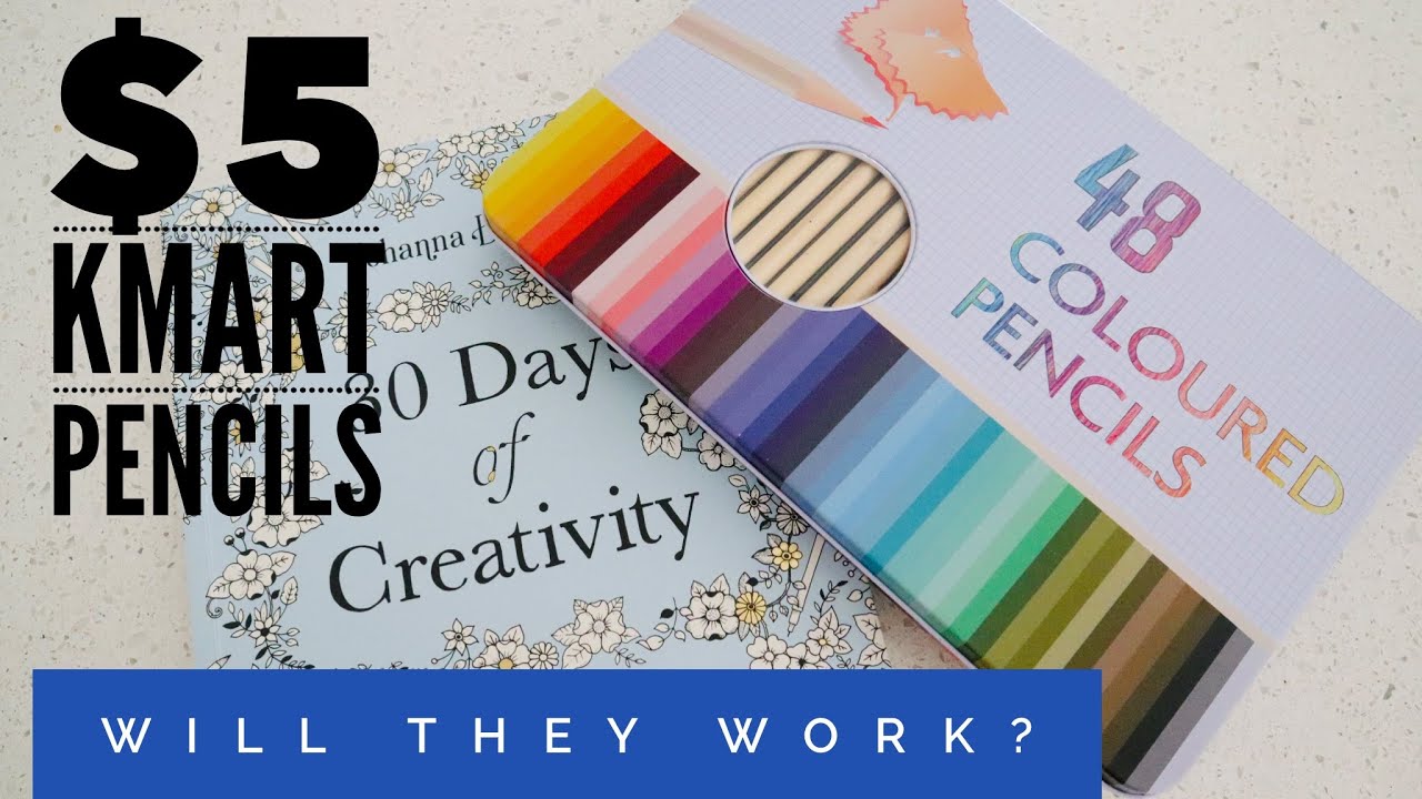 Testing $5 Kmart colouring pencils | 30 DAYS OF CREATIVITY | Johanna Basford