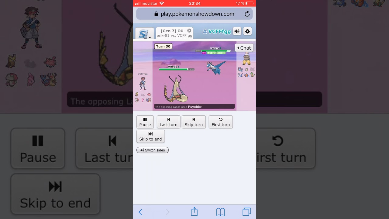 INCREDIBLE battle with a commonless team-pokemon showdown