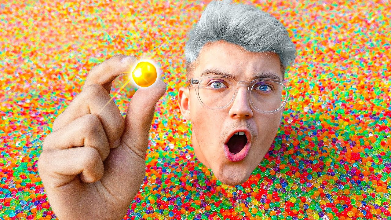 Le PREMIER qui TROUVE la P&Eacute;PITE d'OR dans la PISCINE d'ORBEEZ !