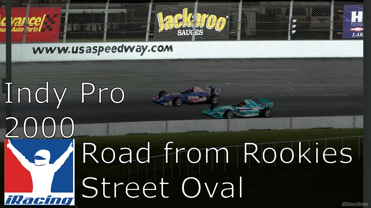 iRacing - Road from Rookies, Street Oval - Indy Pro 2000 first drive