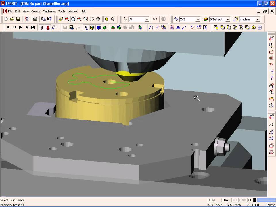 4 axis simulation ROBOFIL 240