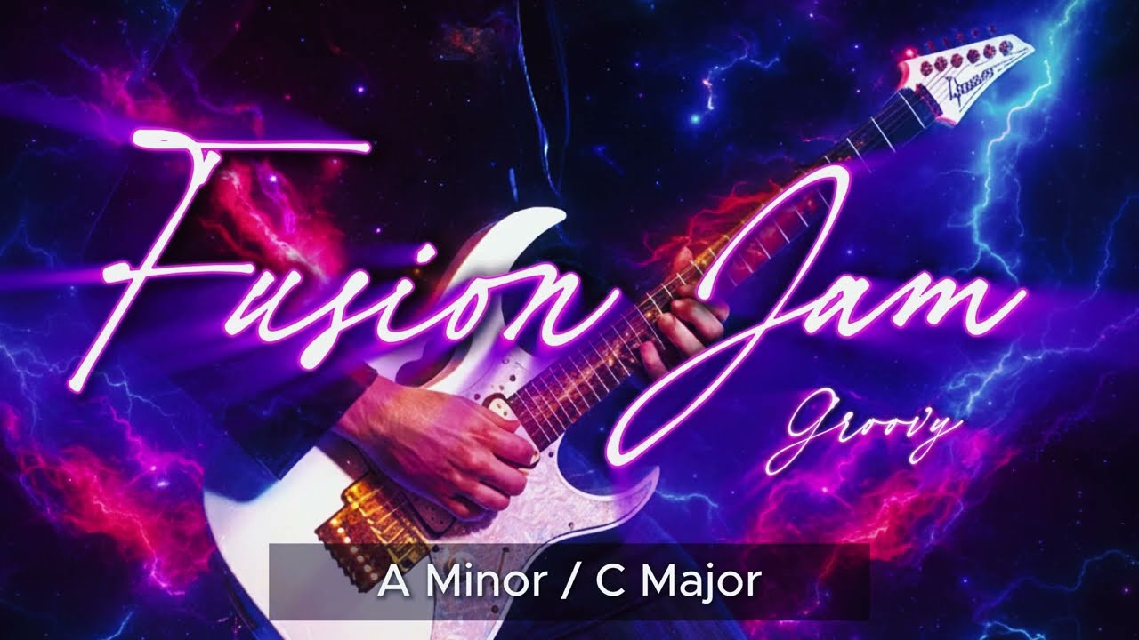 Uptempo Fusion Jam | A Minor / C Major Guitar Backing Track