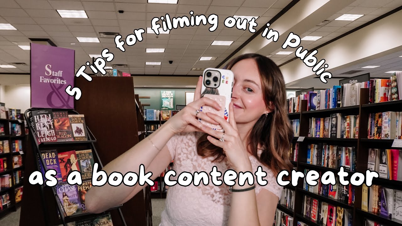 5 tips for filming out in public as a bookish content creator!