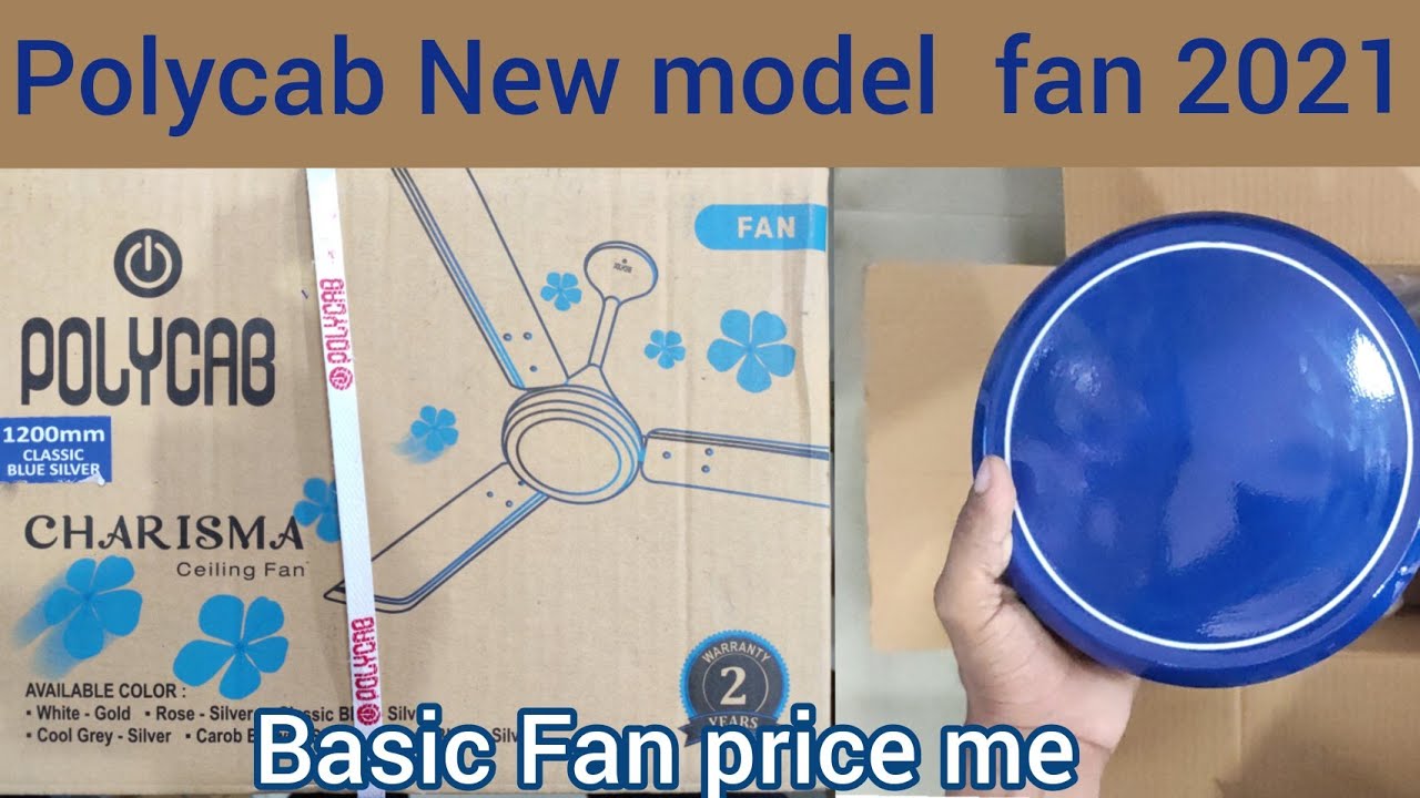 POLYCAB |Charishma celing fan |Silver blue |DKELECTRONICS