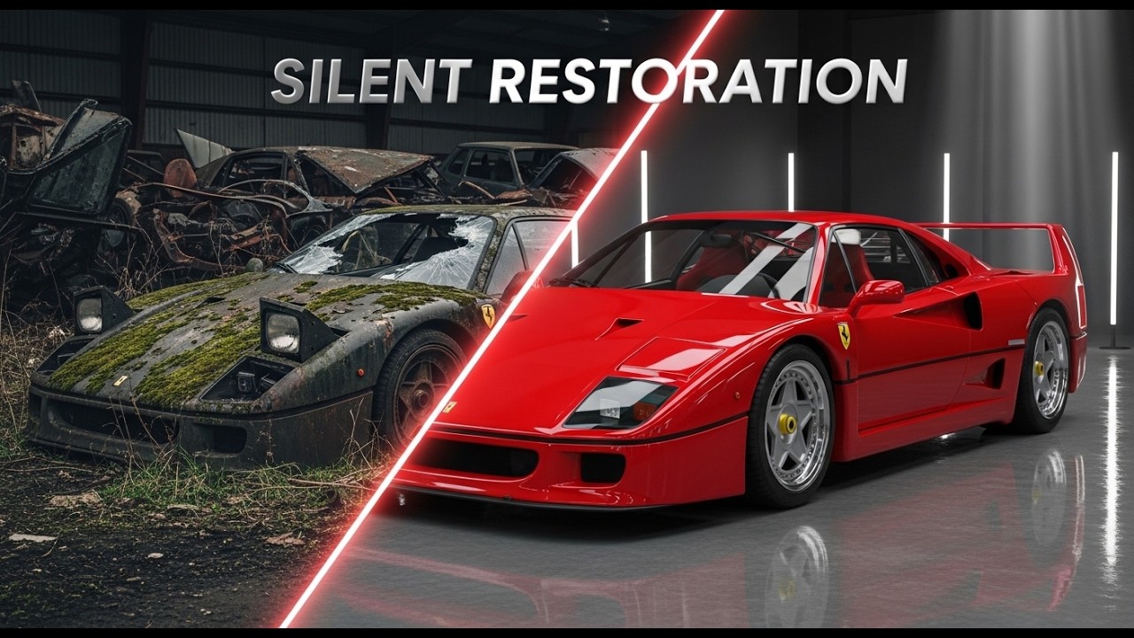 Abandoned Ferrari F40 1989 Come Back to Life 😱 (Silent Restoration)