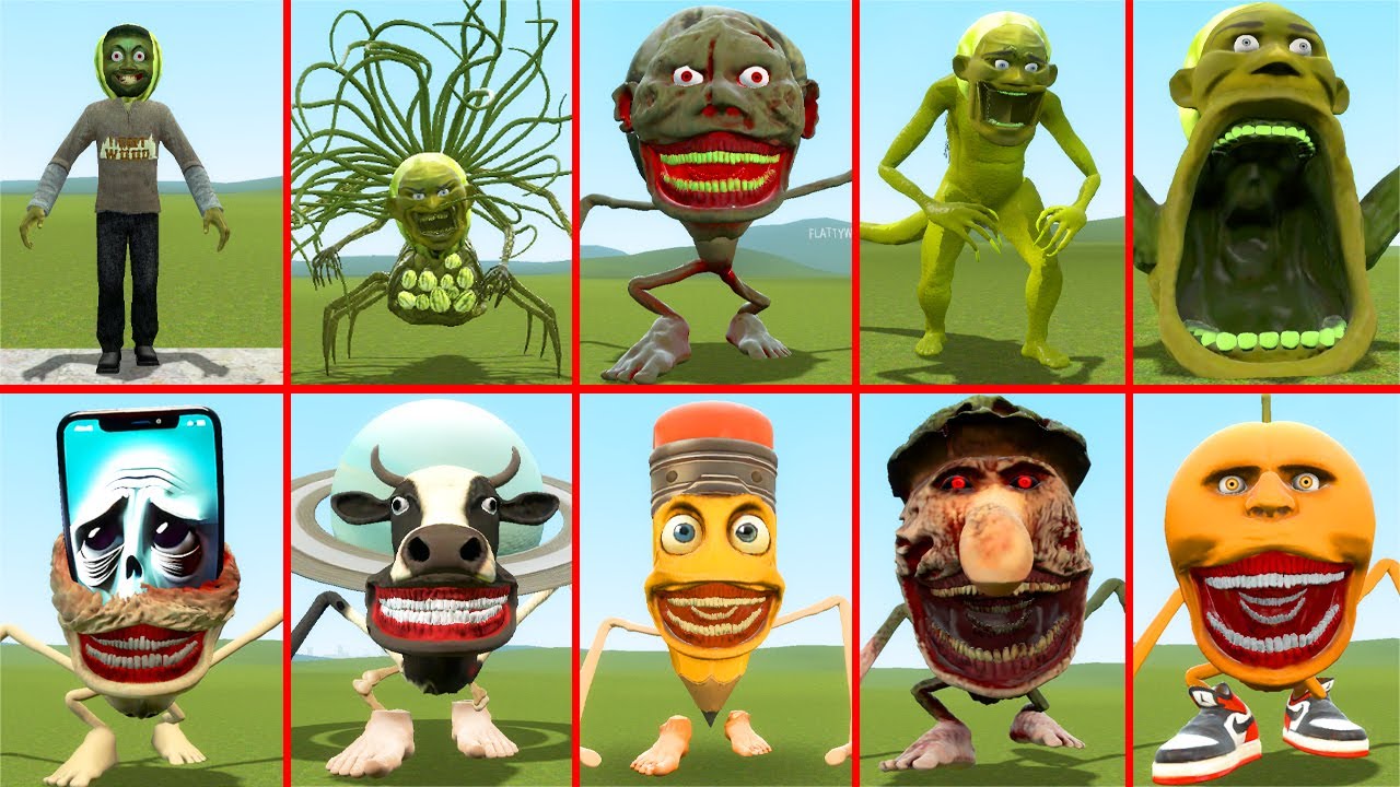 EVOLUTION OF ALL LIN GANG MELON ZOOCHOSIS VS ALL TAPES CURSED ITALIAN AI BRAINROT in Garry's Mod