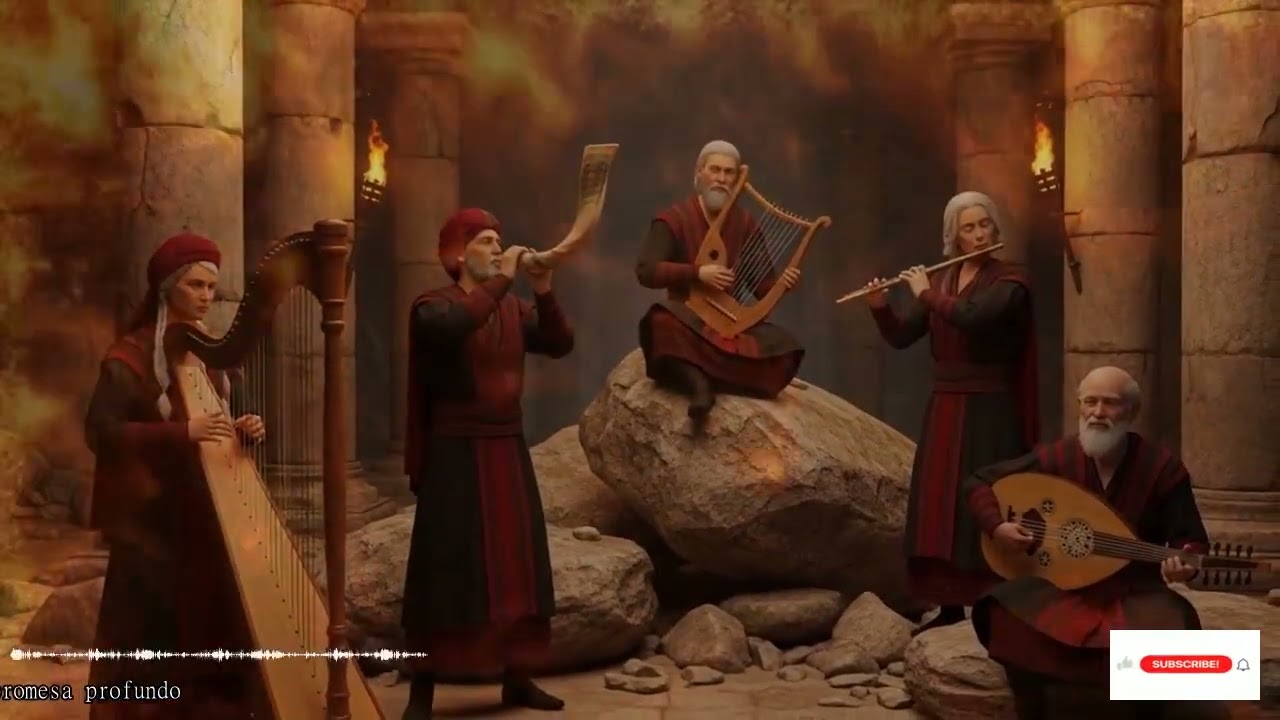 Eco Divino En Jerusalén Con Shofar, Cánticos Hebreos E Instrumentos Santos En Presencia De Adonai