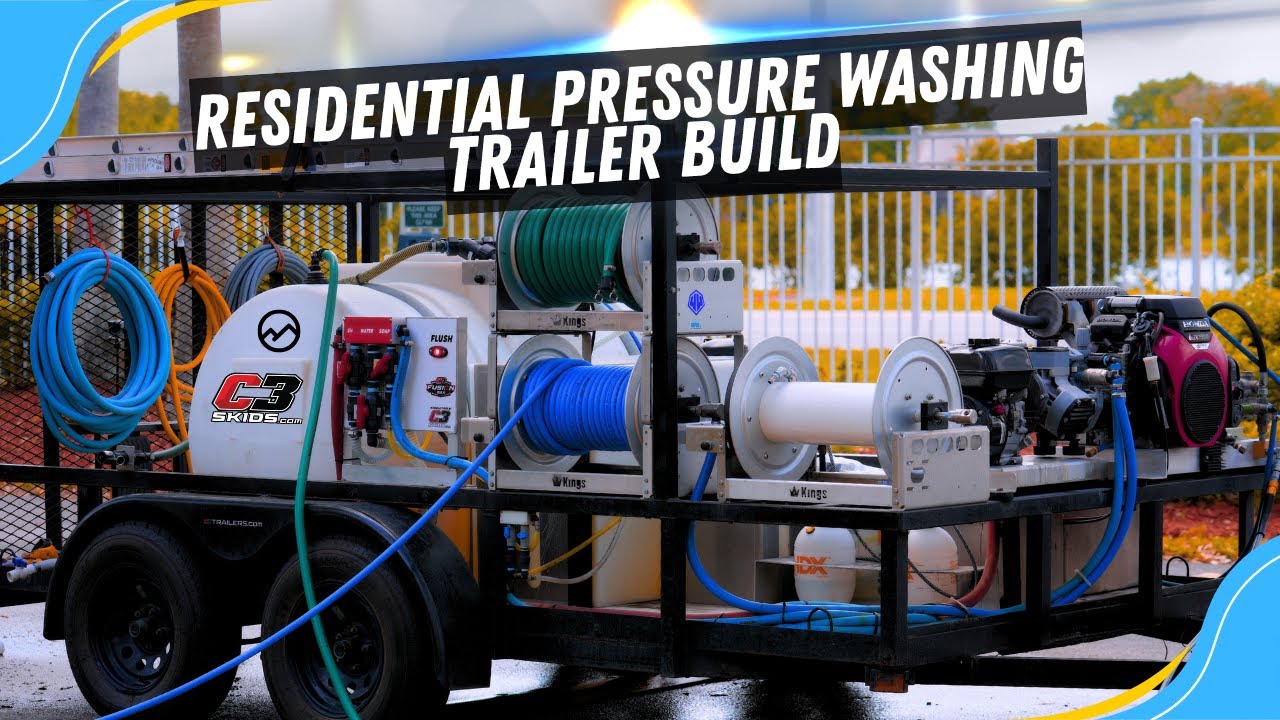 LOADED pressure washing trailer breakdown (everything you need)