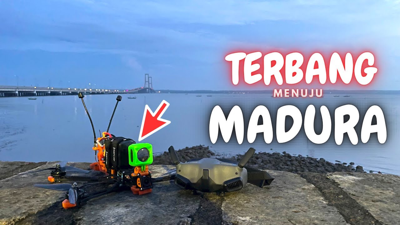 Terbang ke MADURA dari SURABAYA nyebrang LAUT disamping Jembatan SURAMADU !!!