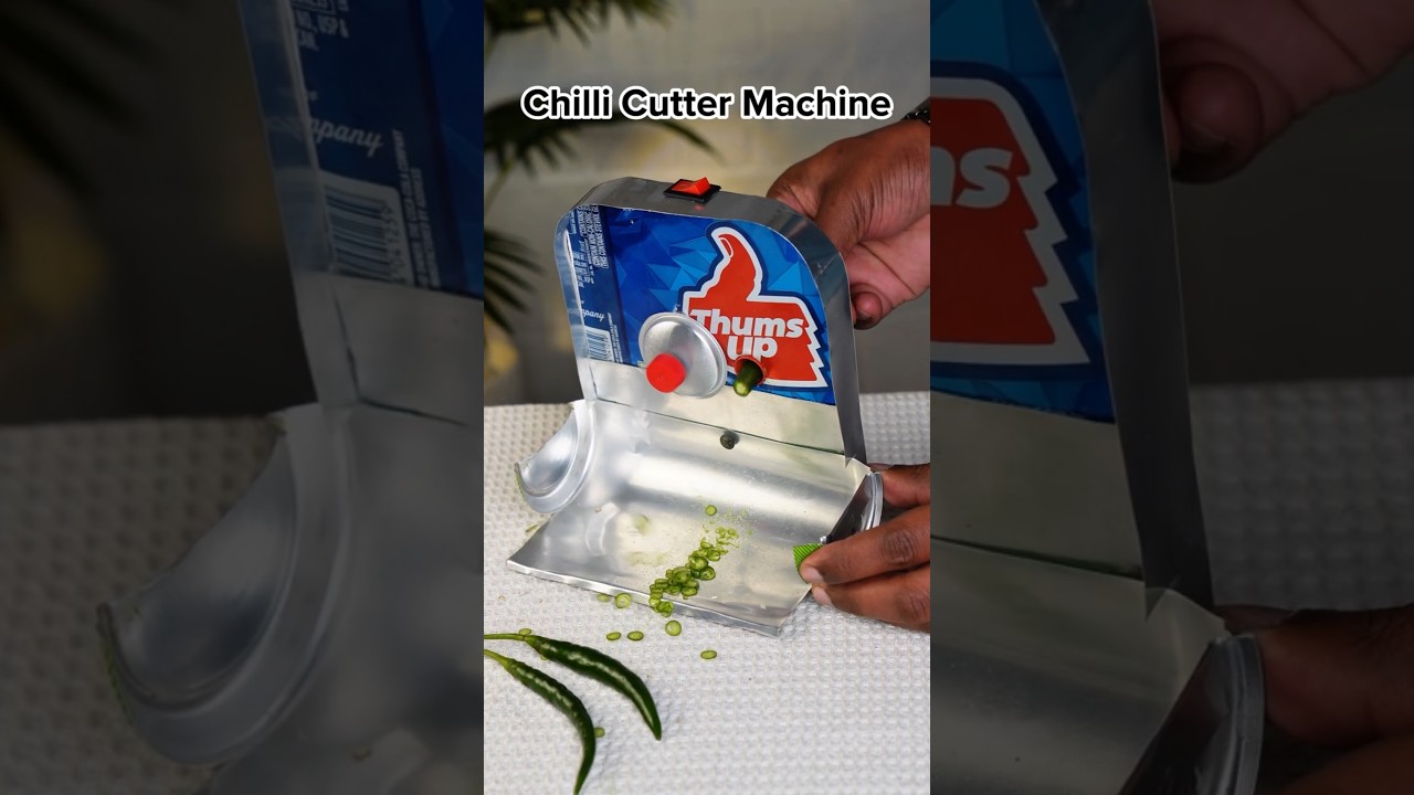 Chilli Cutter Machine - DIY Project with DC Motor | 