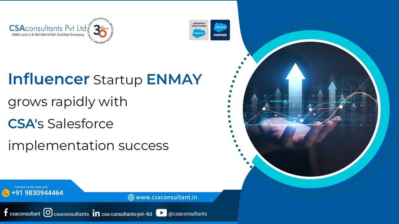 Influencer Startup Enmay grows rapidly with CSA's Salesforce implementation success