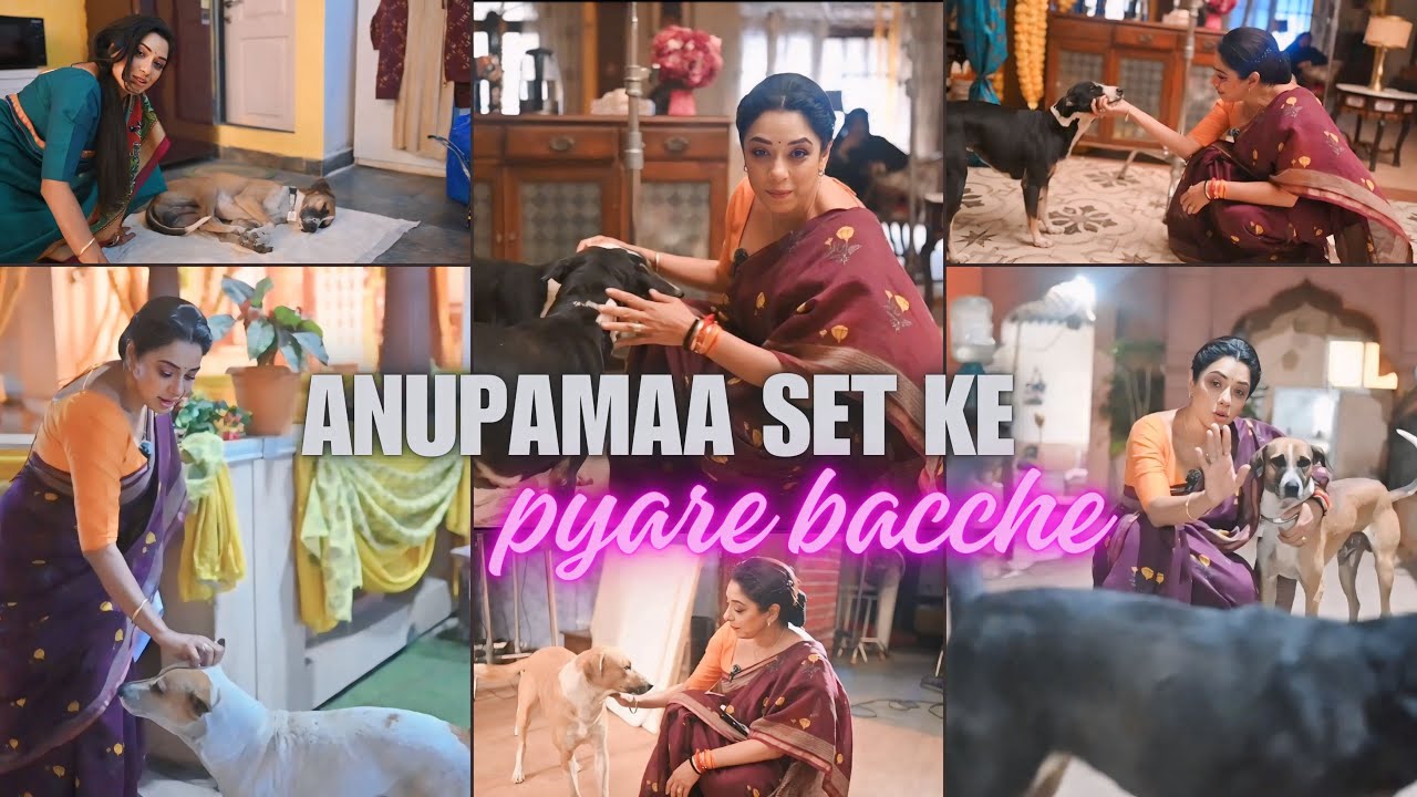 Anupamaa set ke pyare bacche | @rupaliganguly929 | #rupaliganguly #anupamaa #anupama #shootbts