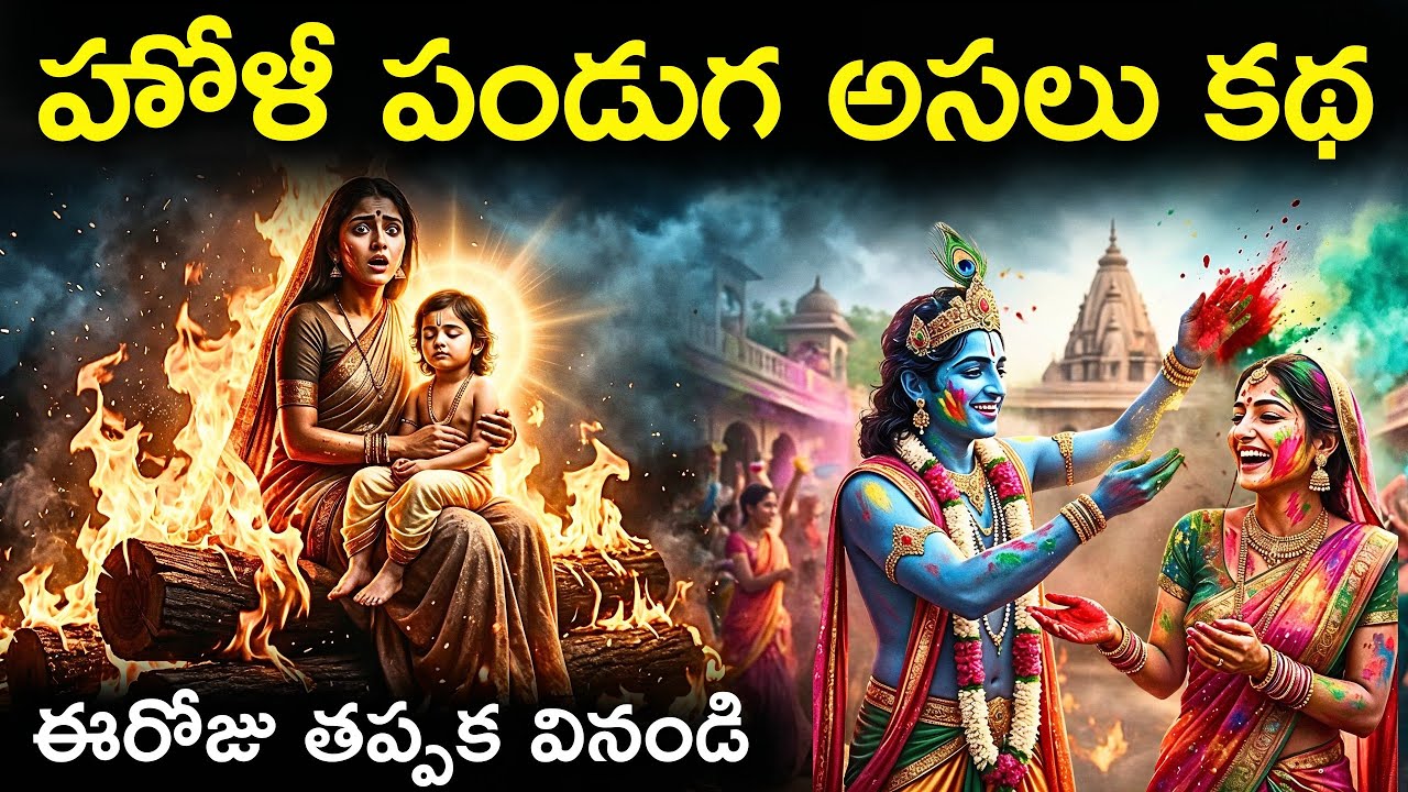 హోళీ పండుగ అసలు కథ | Holi Festival Story in Telugu | Holi Katha in Telugu | Holi History in Telugu