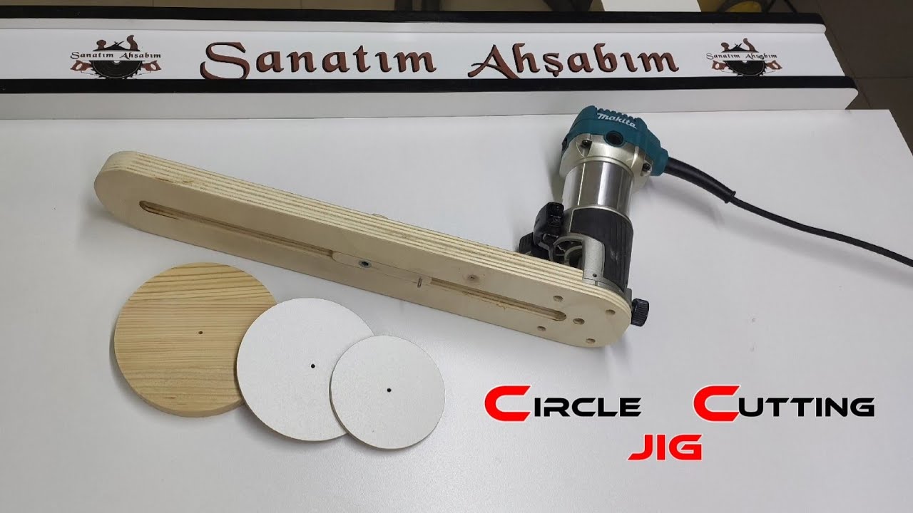 Router Circle Cutting Jig | Adjustable Circle Cutting Jig for Trim Router | Freze Daire Kesim Aparat