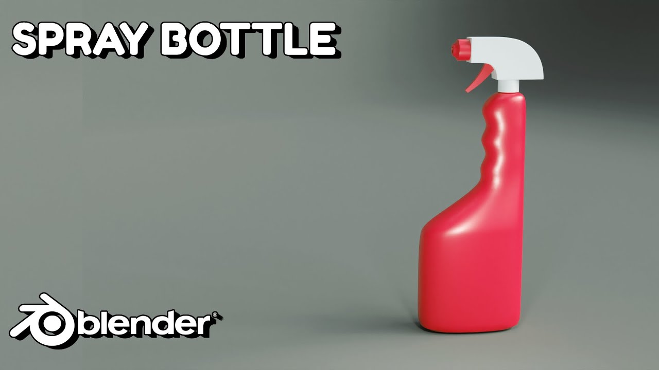 spray bottle modeling in blender