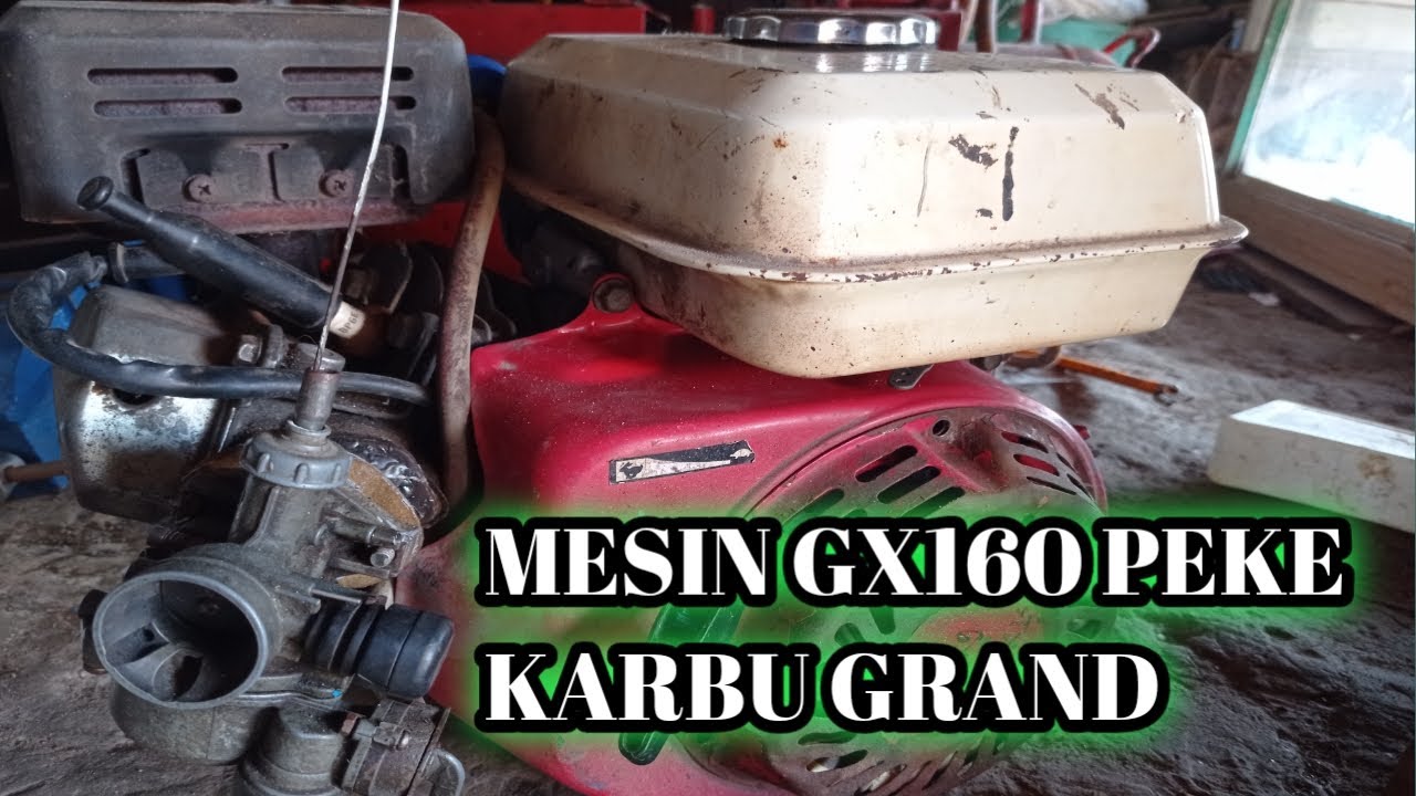 Mesin gx 160 / mesin kompresor pake karbu grand