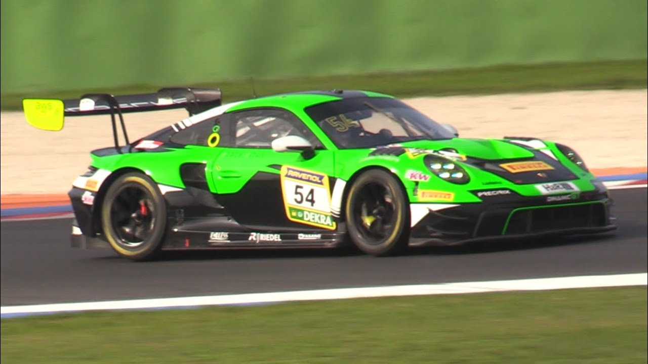 GT3 & GT4 Cars Pure Sound at Misano World Circuit- Porsche 992, Mercedes AMG, Audi R8 LMS & More!!!