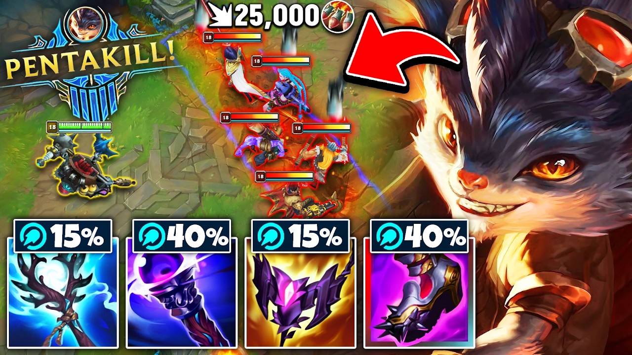 RUMBLE BUT I HAVE 100% MAGIC PEN AND MY SPELLS DO TRUE DAMAGE (PENTAKILL WITH ULT)