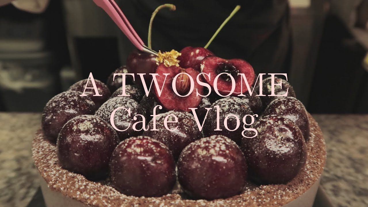 (ENG)🍓투썸 스트로베리 초코생크림 케익의 변신!!🍰  | CafeVlog | 체리 초코생크림 케익 | Chocolate Cake | 카페 브이로그 | 카페 일상 | 카페 소음