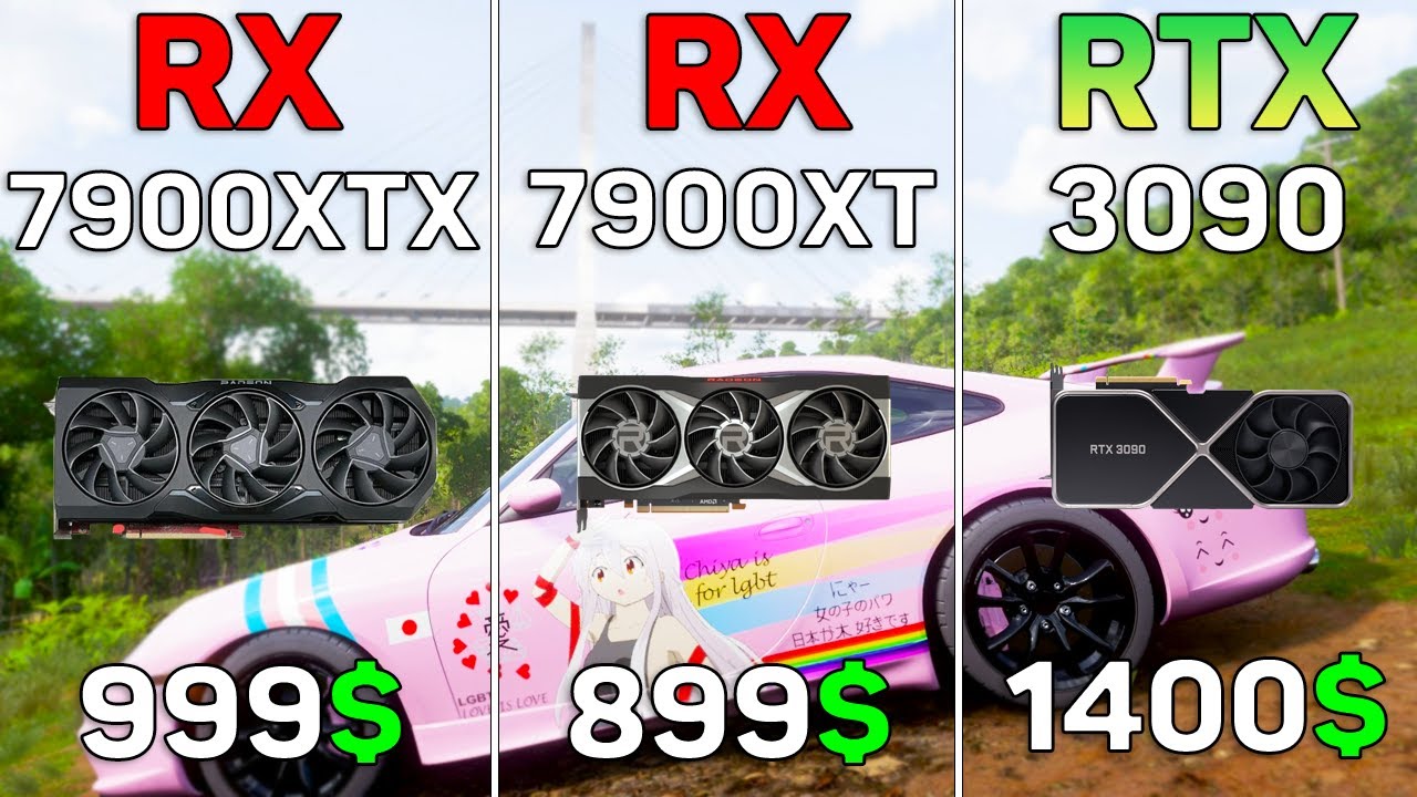 RX 7900 XTX vs RX 7900 XT vs RTX 3090 - Test in 10 Games