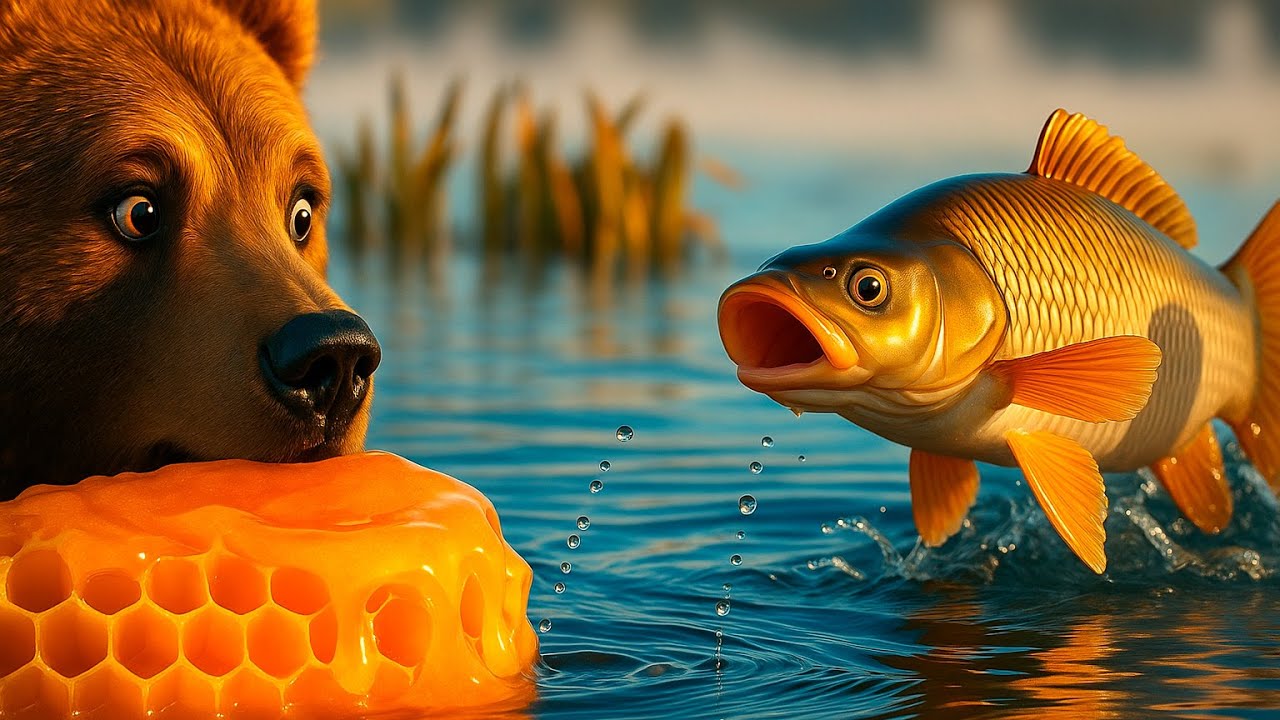 🎣 Ты медведь или карась? Ловля карася на мёд — июльский эксперимент! 🍯