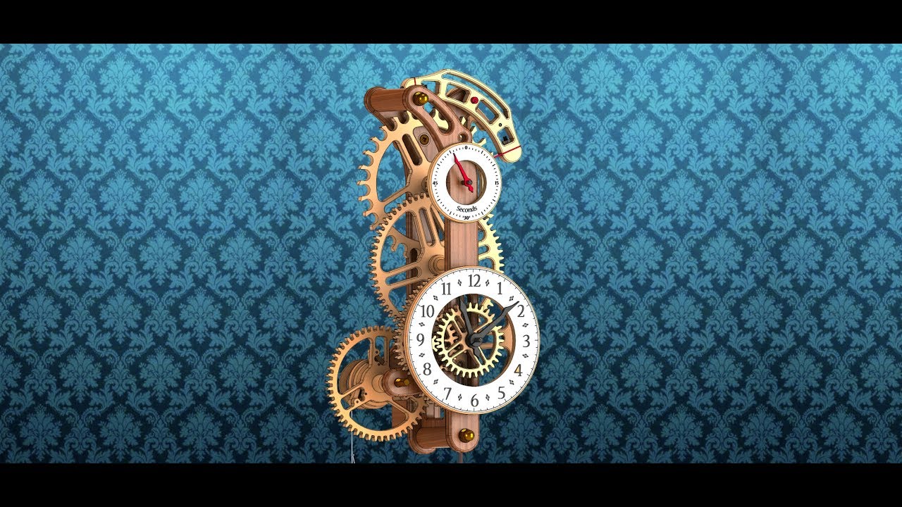 Brian Law's woodenclocks - Clock 36 - 24hour Clock