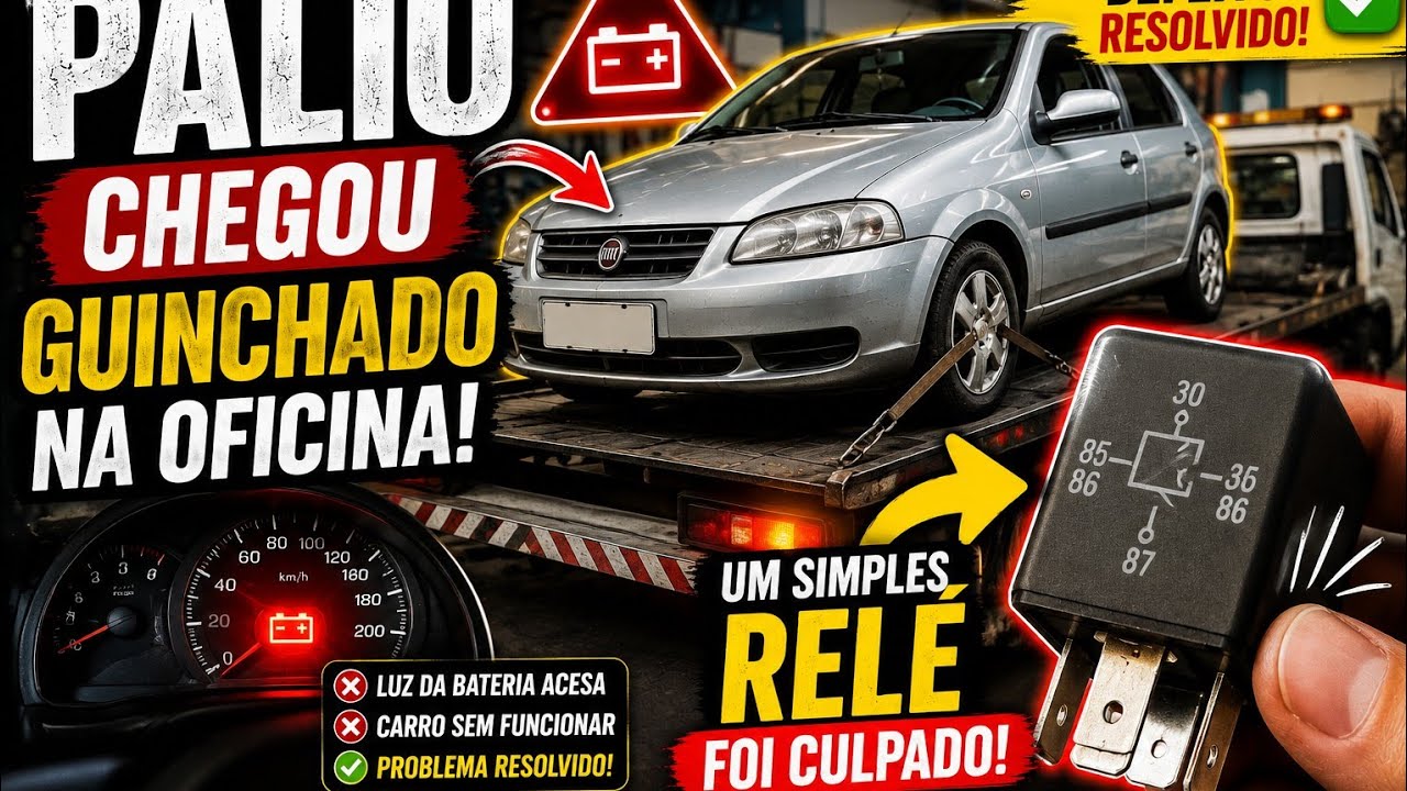 CARRO CHEGOU GUINCHADO NA OFICINA, TÃO FÁCIL DE RESOLVER.