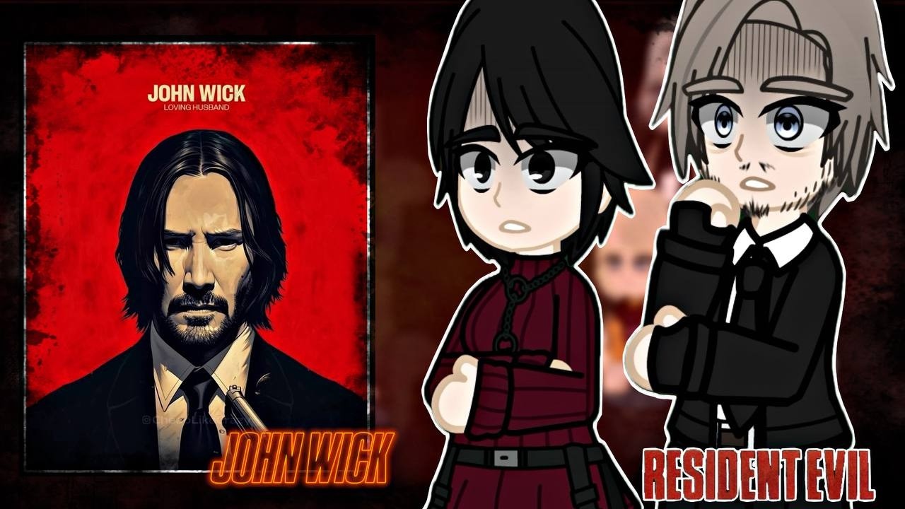 Resident Evil Characters React To John Wick as New Agent | Requiem | Gacha React |