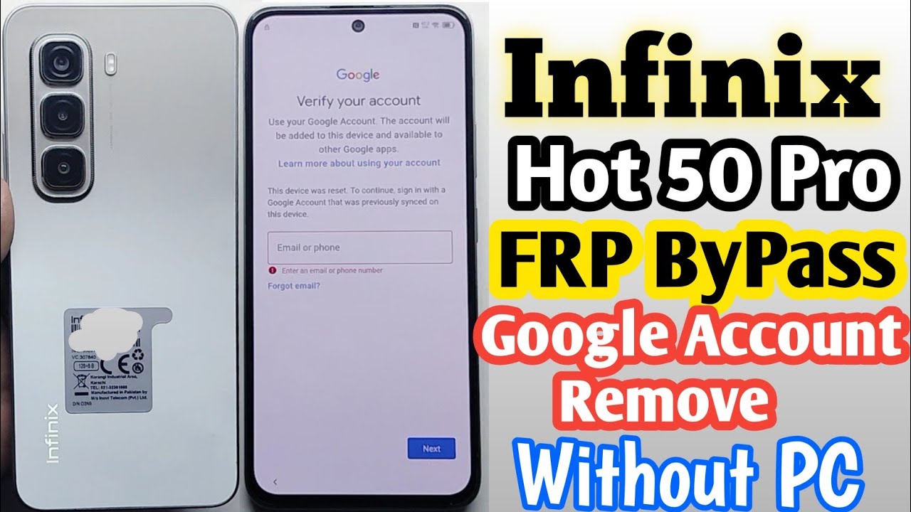 Infinix Hot 50 Pro FRP Bypass 2025 || Google Account Remove Without PC / Easy Trick 💯 Working 