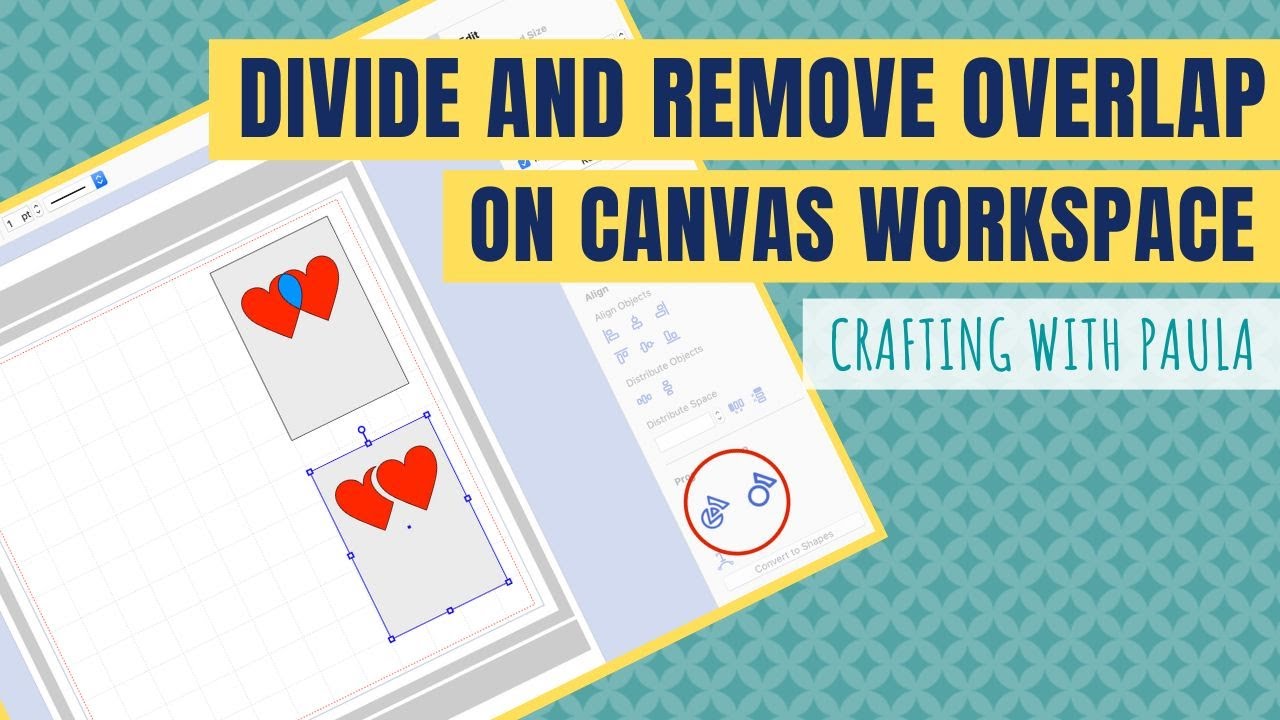 Как разделить и удалить наложения в рабочей области ScanNCut Canvas