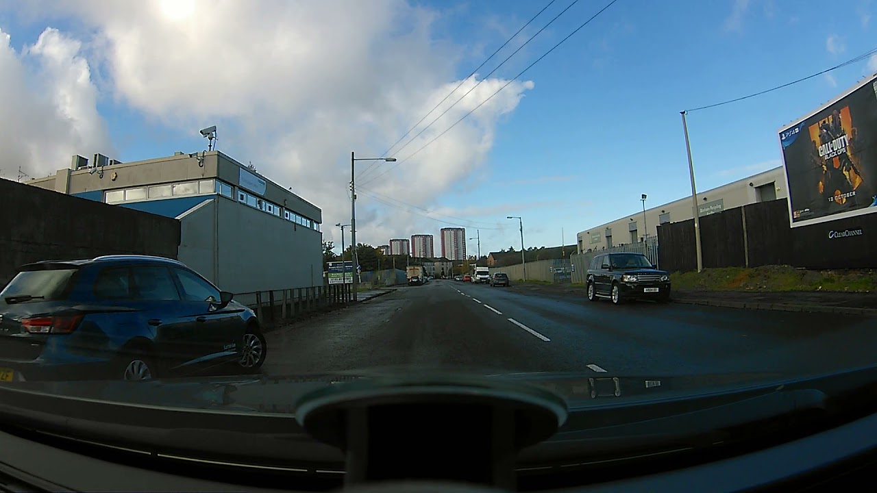 Provanmill Road to Bridgeton Glasgow Scotland (Arthur Thompsons House at start of video)