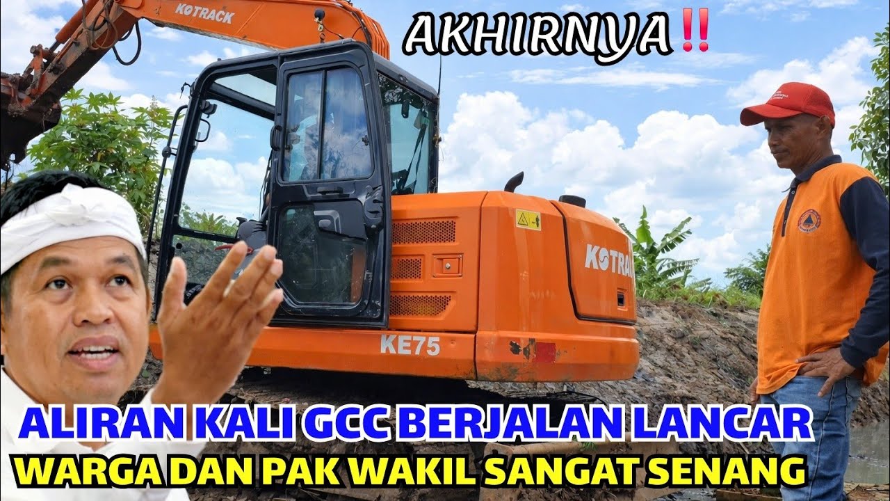 AKHIRNYA❗️SETELAH DINORMALISASI ALIRAN KALI GCC BERJALAN LANCAR❗️WARGA SANGAT SENANG