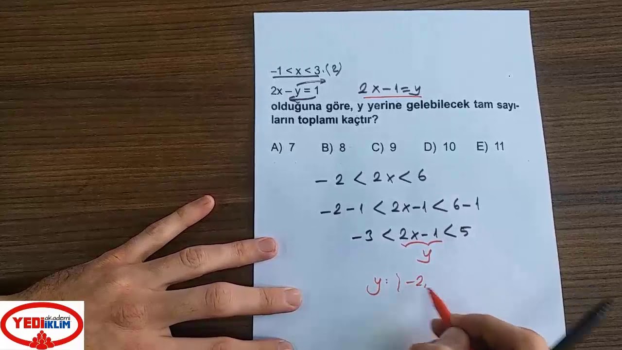 Matematik - Basit Eşitsizlikler- Soru Çözümü