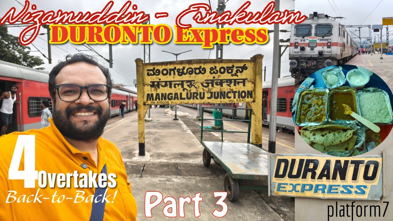Hazrat Nizamuddin to Ernakulam Jn by 12284 Duronto Express in AC 3-Tier | Part 3 | Train Journey