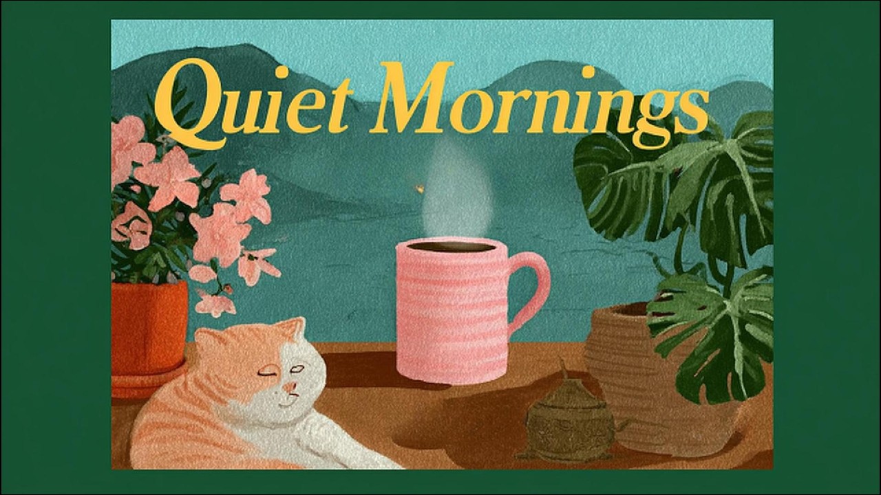 Cozy Cat Morning ☕🐾 | relaxing coffee shop ambient music for calm vibes